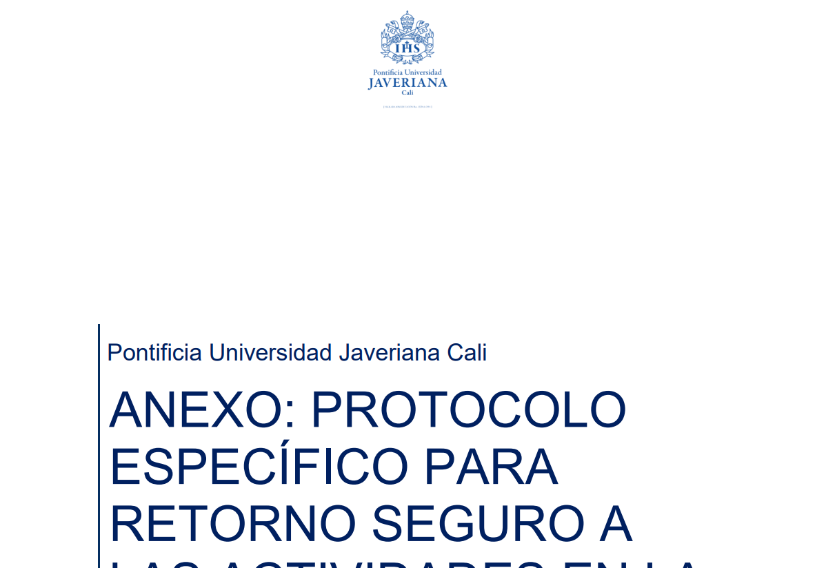 ANEXO: PROTOCOLO ESPECÍFICO PARA RETORNO SEGURO A LAS ACTIVIDADES EN LA CAPILLA