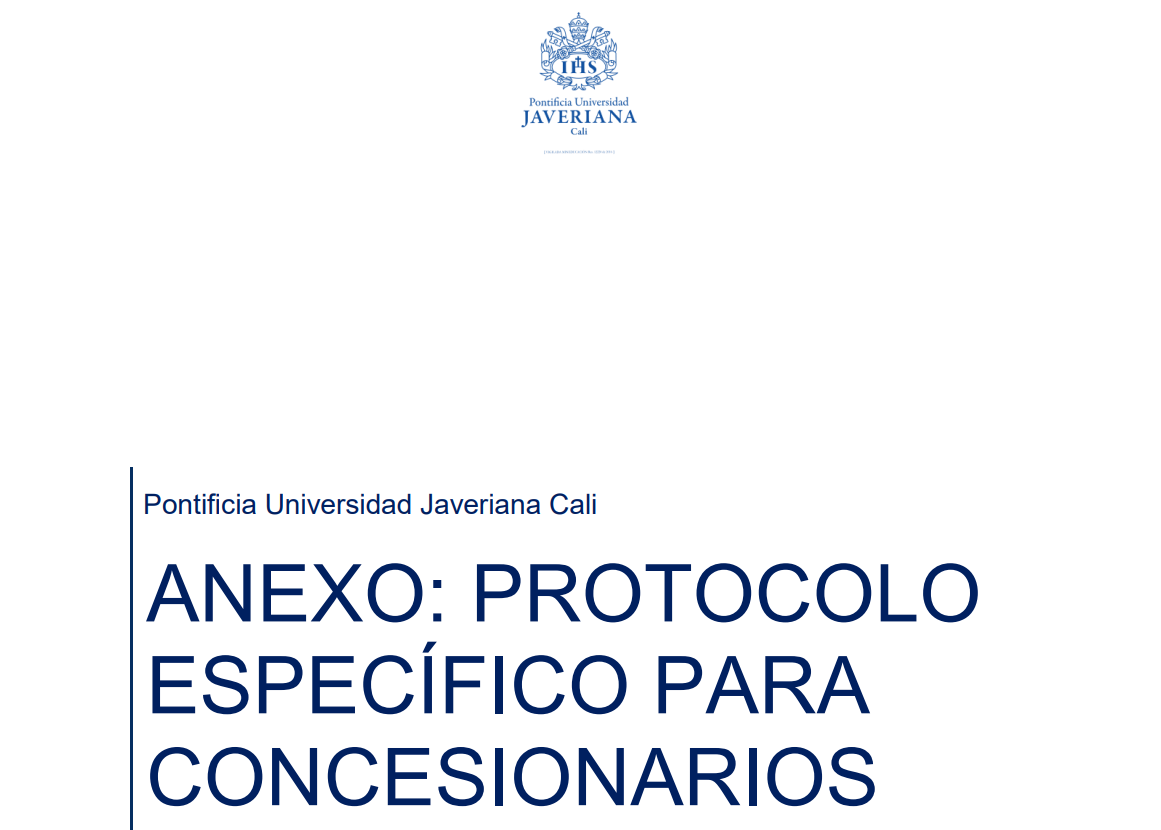 ANEXO: PROTOCOLO ESPECÍFICO PARA CONCESIONARIOS