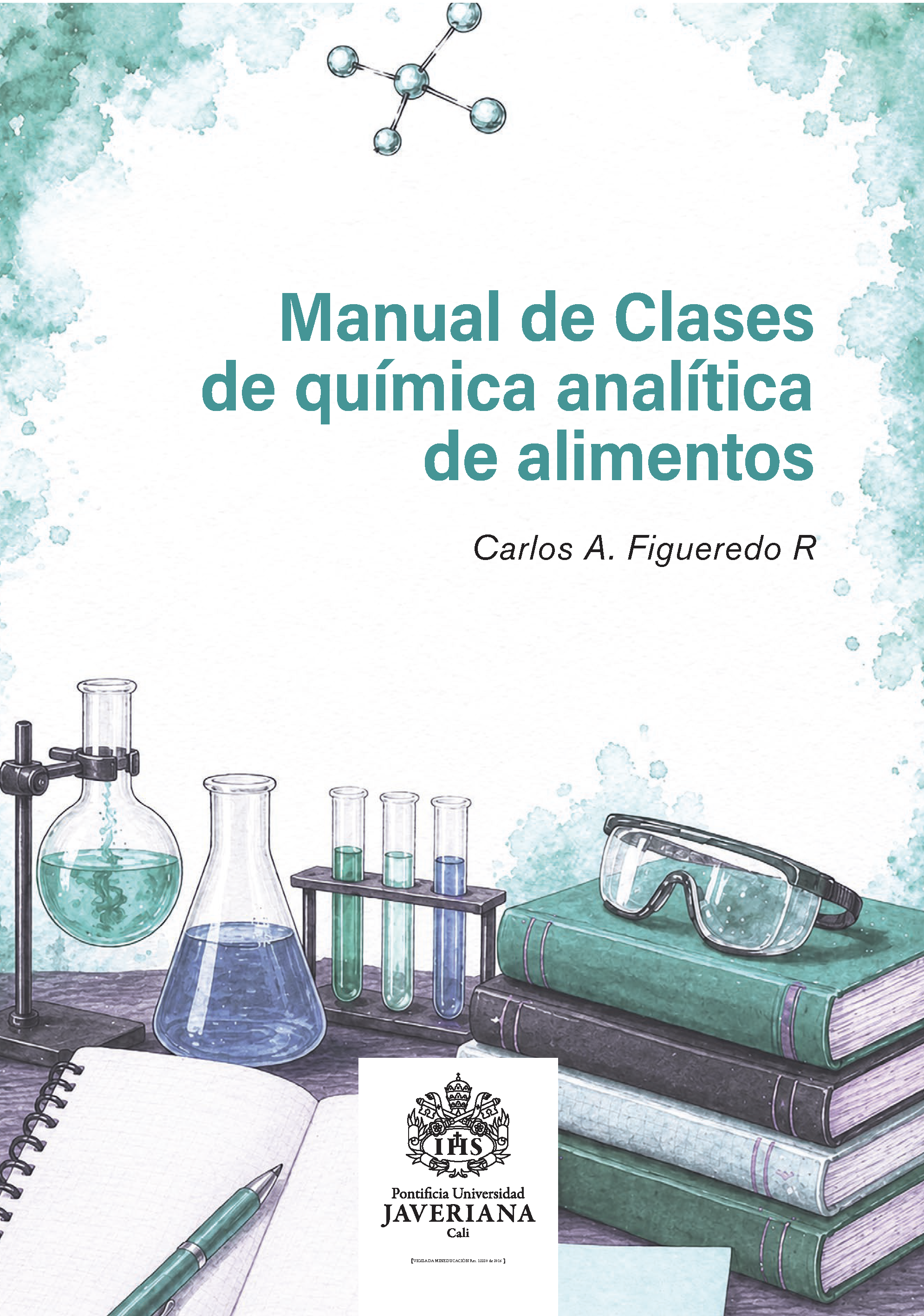 Portada Manual de clases de química analítica de alimentos