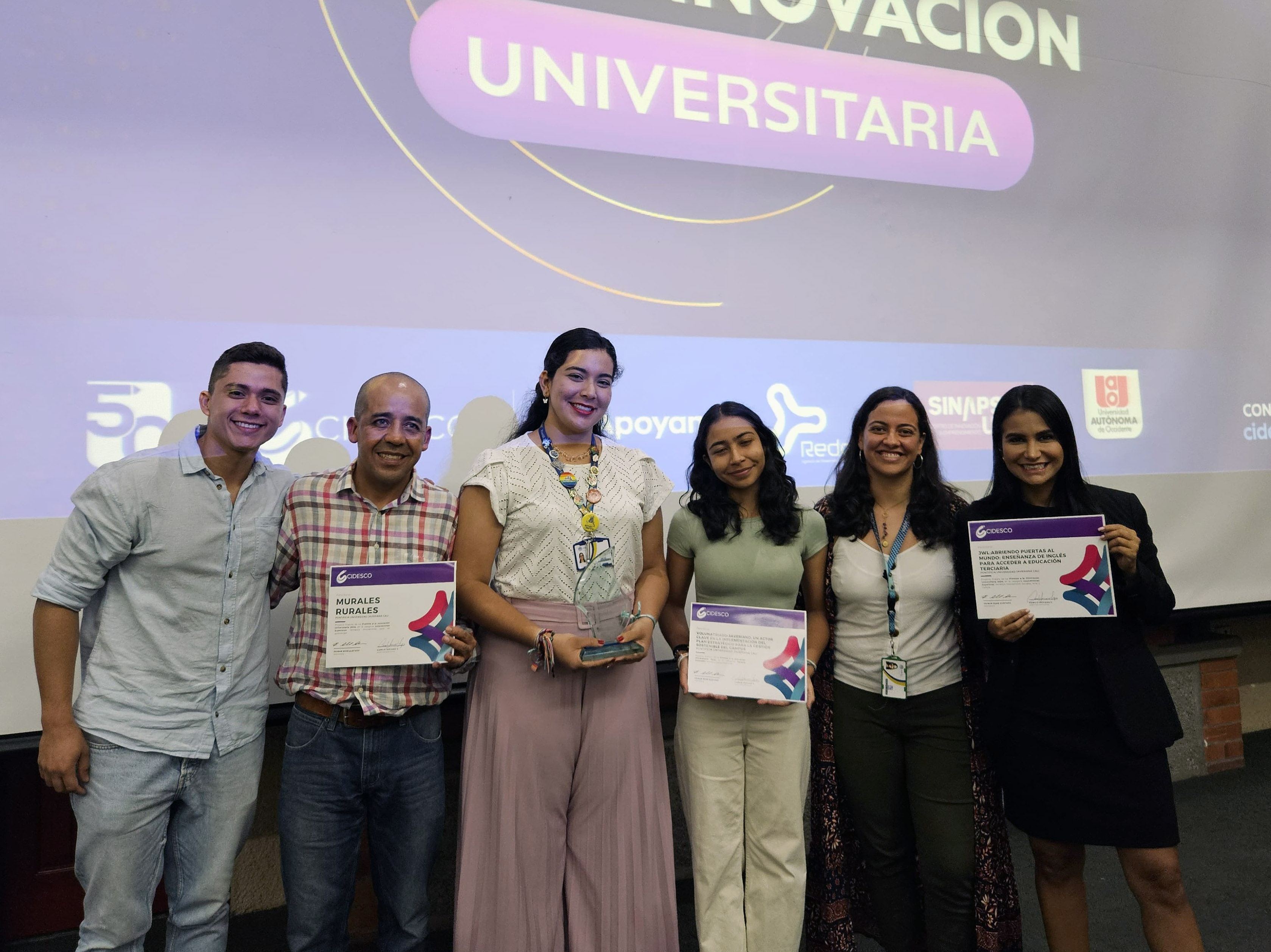 Ganadores y nominados javerianos en los Premios Cidesco a la Innovación Universitaria