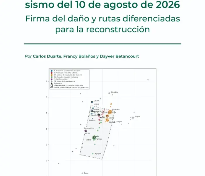 Seis clústeres de afectación del sismo del 10 de agosto de 2026