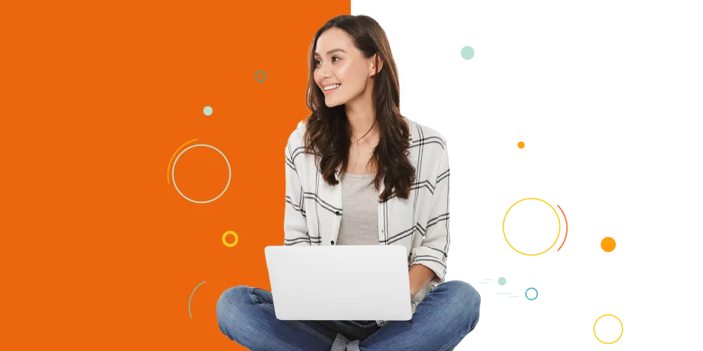 Estudiante con computador