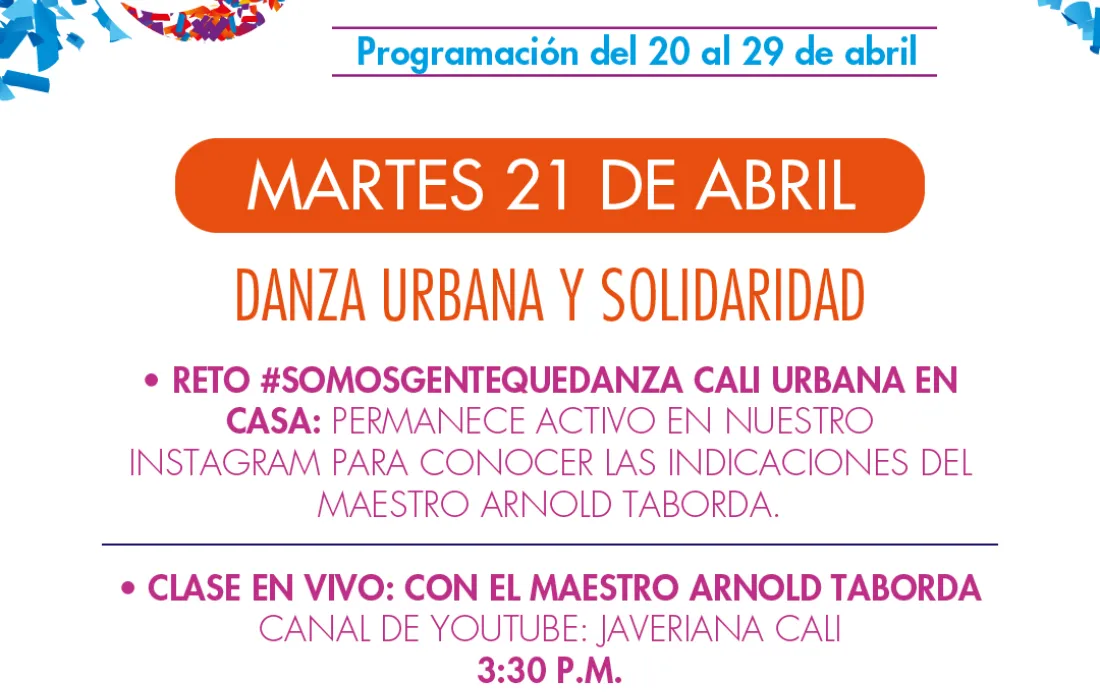 VI Festival Universitario Gente Que Danza ‘Comunidad en Movimiento’ 2020 VI Festival Universitario Gente Que Danza ‘Comunidad en Movimiento’ 2020