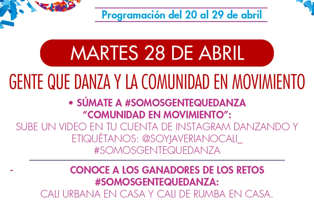 VI Festival Universitario Gente Que Danza ‘Comunidad en Movimiento’ 2020 VI Festival Universitario Gente Que Danza ‘Comunidad en Movimiento’ 2020
