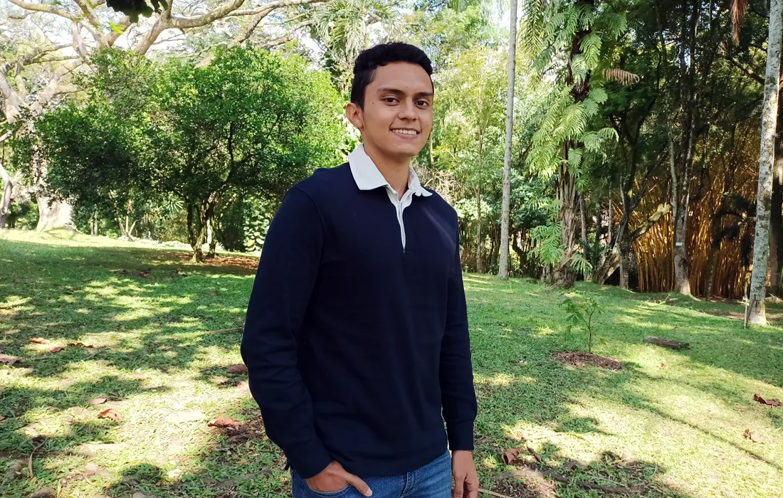 Édgar José Ordóñez, estudiante de sexto semestre de Administración de Empresas