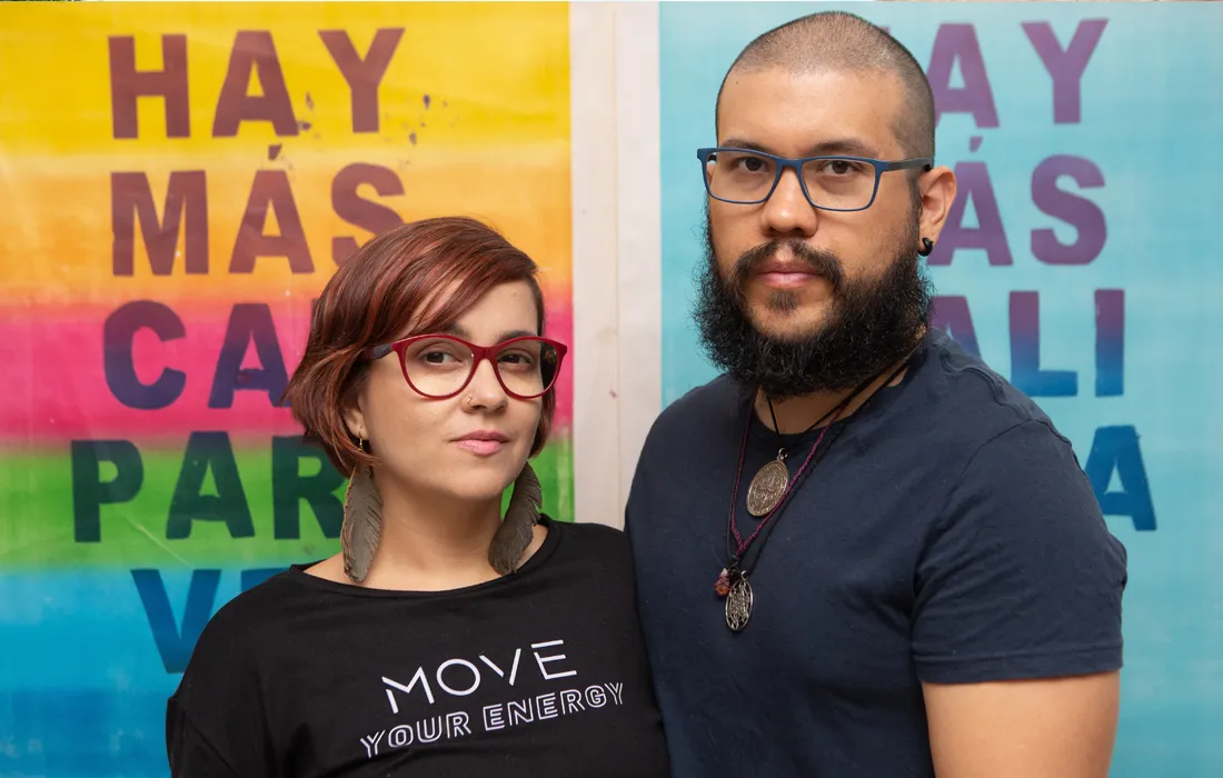 Martha Isabel Calle y Carlos Arce, del Colectivo Cámara Expandida, creadores del Cali Foto Fest