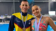 Estudiante de Administración de Empresas se coronó campeona en natación artística en el Suramericano de Deportes Acuáticos 2021