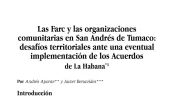 Las Farc y las organizaciones comunitarias en San Andrés de Tumaco: desafíos territoriales ante una eventual implementación de los Acuerdos de La Habana