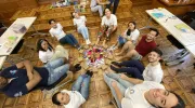 Jóvenes siguen las Huellas del Primer Caminante en Javeriana Cali Jóvenes siguen las Huellas del Primer Caminante en Javeriana Cali