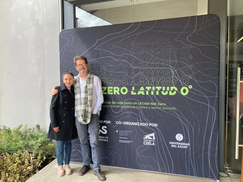 Iván Osuna en seminario Internacional Net Zero Latitud 0 Javerianos en seminario Internacional Net Zero Latitud 0