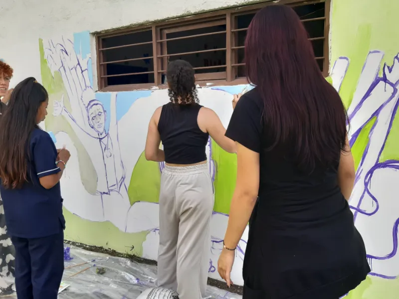 Murales rurales en el municipio de Padilla Murales rurales en el municipio de Padilla