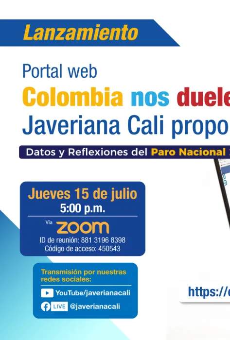 No te pierdas el lanzamiento del portal web Colombia nos duele, Javeriana Cali propone 