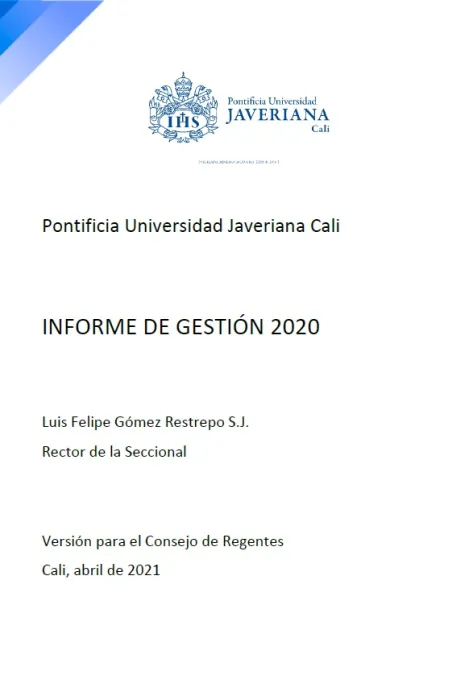 Informe de gestión 2020