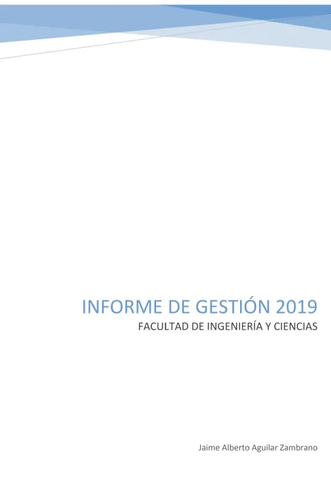 Informe de Gestión 2019