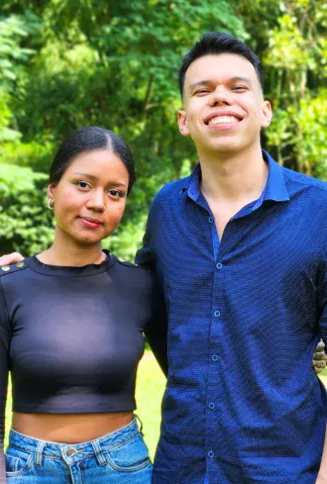 Gianluca Galeano y Laura Zamora, estudiantes de Mercadeo que aprovecharon la experiencia javeriana para su futuro profesional